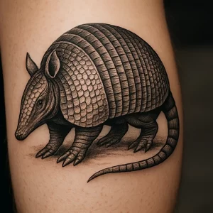 Tattoo of Armadillo — detailed meaning and symbolism