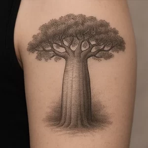 Baobab tattoo — meaning and symbolism