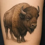 Bison tattoo — exploring its symbolism and hidden meanings