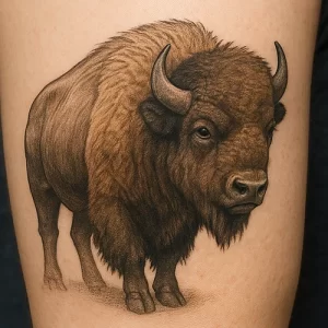 Bison tattoo — exploring its symbolism and hidden meanings