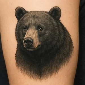Tattoo of Black Bear — detailed meaning and symbolism
