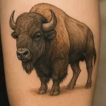 Tattoo of Buffalo — detailed meaning and symbolism