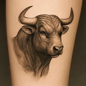 Tattoo of Bull — meaning and symbolism