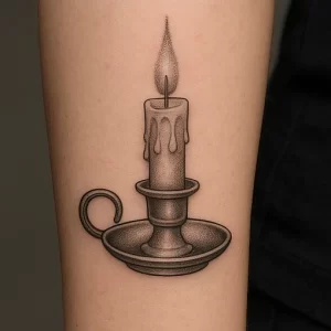 Tattoo of Candle — meaning and symbolism