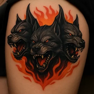 Cerberus tattoo — meaning and symbolism