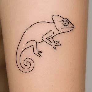 Tattoo of Chameleon — detailed meaning and symbolism