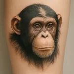 Chimpanzee tattoo — symbolism and deep meaning explained