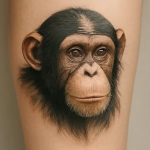 Chimpanzee tattoo — symbolism and deep meaning explained