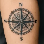 Compass tattoo — what it represents