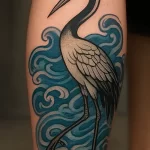Tattoo of Crane — detailed meaning and symbolism
