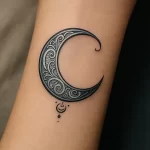 Tattoo of Crescent Moon — meaning and symbolism