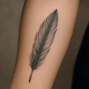 Feather tattoo — meaning and symbolism