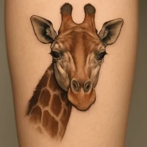 Tattoo of Giraffe — detailed meaning and symbolism