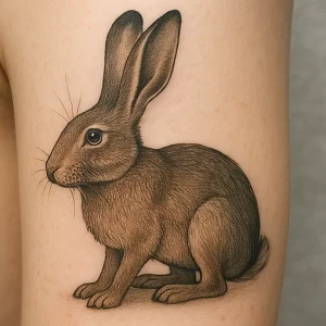 Tattoo of Hare — detailed meaning and symbolism