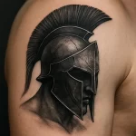 Helmet tattoo — symbolism and deep meaning explained