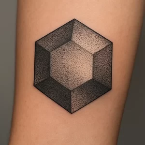Tattoo of Hexagon — detailed meaning and symbolism