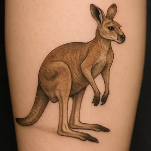Kangaroo tattoo — what it represents