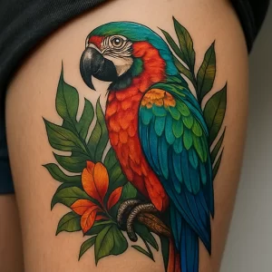 Tattoo of Macaw — meaning and symbolism