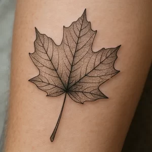 Maple Leaf tattoo — exploring its symbolism and hidden meanings