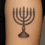 Tattoo of Menorah — detailed meaning and symbolism