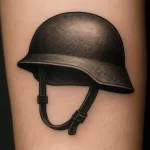 Military Helmet tattoo — meaning and symbolism