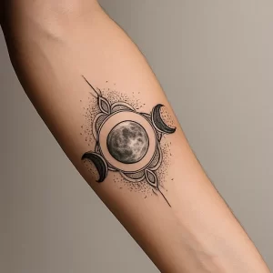 Tattoo of Moon Phases — detailed meaning and symbolism