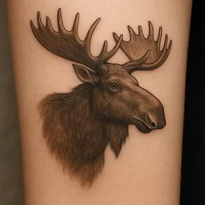 Tattoo of Moose — meaning and symbolism