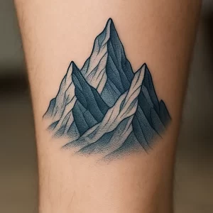 Mountains tattoo — meaning and symbolism