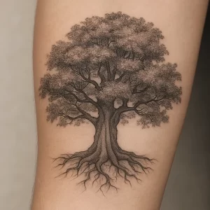 Tattoo of Oak Tree — detailed meaning and symbolism