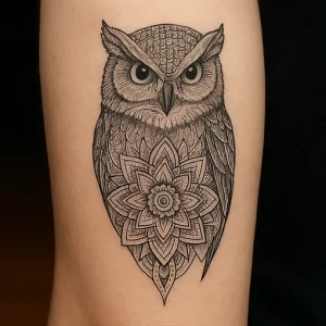 Tattoo of Owl — meaning and symbolism