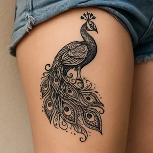 Peacock tattoo — symbolism, meaning, and cultural significance