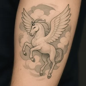 Pegasus tattoo — meaning and symbolism