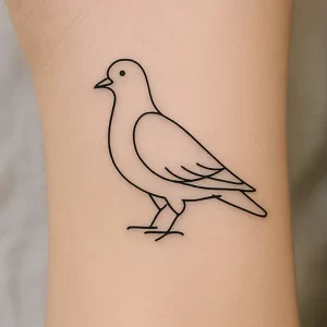 Pigeon tattoo — meaning and symbolism