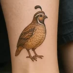 Quail tattoo — meaning and symbolism