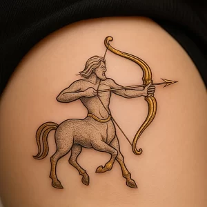 Tattoo of Sagittarius — detailed meaning and symbolism