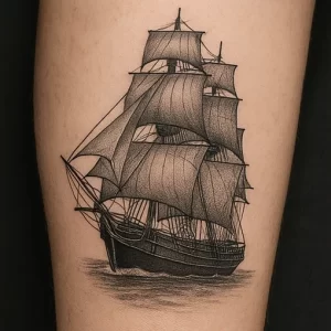 Tattoo of Ship — meaning and symbolism