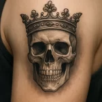 Skull with Crown tattoo — symbolism and deep meaning explained