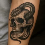 Snake and Skull tattoo — what it represents