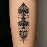 Spade, Club, Diamond, Heart tattoo — symbolism and deep meaning explained