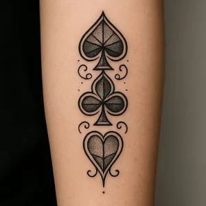 Spade, Club, Diamond, Heart tattoo — symbolism and deep meaning explained