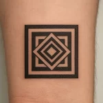 Square tattoo — meaning and symbolism