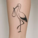 Stork tattoo — what it represents