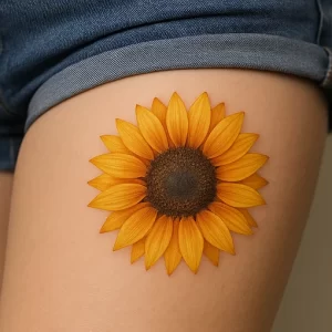 Tattoo of Sunflower — meaning and symbolism