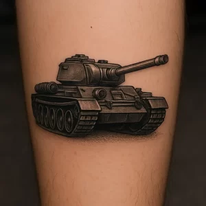 Tank tattoo — meaning and symbolism