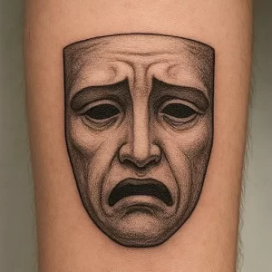 Tattoo of Theater Mask — meaning and symbolism