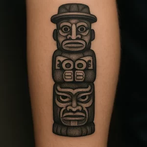 Tattoo of Totem Pole — meaning and symbolism