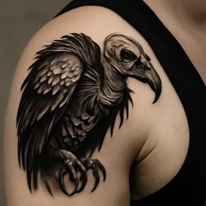 Vulture tattoo — symbolism, meaning, and cultural significance