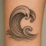 Wave tattoo — exploring its symbolism and hidden meanings