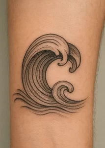 Wave tattoo — exploring its symbolism and hidden meanings