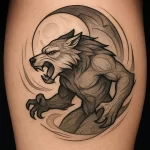 Tattoo of Werewolf — detailed meaning and symbolism